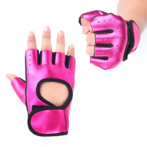 High quality half finger cycling  gloves glossy gym gloves racing gloves