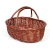 Import High quality handmade oval willow wine wicker picnic basket with handle from China