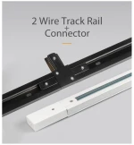 High Quality Modern 1m 1.5m 2m Track Rail for 2 Wires Led Line System LED Track light