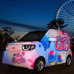 High quality new energy vehicle fast electric Chery QQ milkshake version ice cream electric vehicle