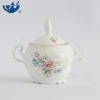High quality reusable ceramic elegant sugar pot household porcelain sugar container