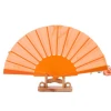 High Quality Vintage Plastic Folding Hand Held Flower Fan Chinese Dance Party Solid Hand Fan