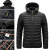 Import high quality winter coat jacket mens down jacket black light comfortable men down cotton jacket from China