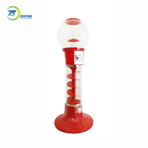 High quality Zhutong 130cm in height rubber ball gumball toy capsules twisted egg capsule spiral vending machine