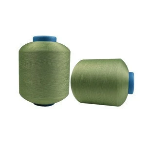 High strength knitting use polyester mechanical spandex covered yarn