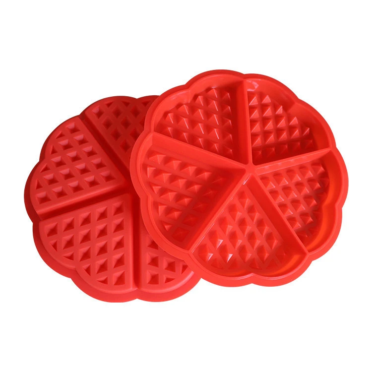 High-temperature Non-stick Kitchen Bakeware Cake Mould / Silicone Waffle Mold
