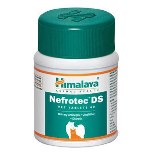 Himalaya Nefrotec DS VET Tablets - Antilithic, Diuretic & Urinary Antiseptic - 60 Tablets/Bottle
