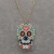 Import Hip Hop Handmade Braided Religion Choker Necklace Colorful Miyuki Seed Beads Beaded Skull Pendant Necklace Halloween Day Gifts from China