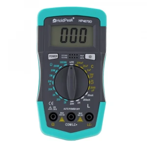 HoldPeak HP4070D Mini Digital Multimeter ResistanceTester Capacitance Meter Inductance Transistor Test Electrical Instruments