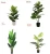 Import home and garden High Simulation Leaves imitation evergreen potted plants from China