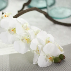 Home decoration simulation plant Real touch phalaenopsis artificial silk flowers orchid