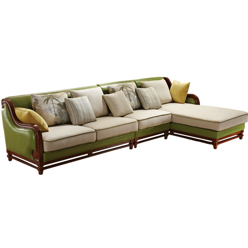 Home furniture living room sofa manufacturer newest Nordic Style Polyester Couch combination sofa