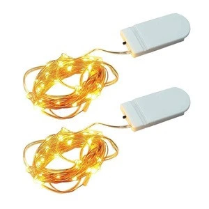 Home Party Collection  LED String Lights Fairy Light For Christmas Garlands Battery Operated LED Flashing Copper String Lights