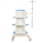 Hospital Trolley Medical Moveable Crash Cart Laparoscopy Trolley