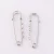 Import hot sale 2.5 inch 4 loops metal garment knit safety pin brooch finding safety pin for charms from China