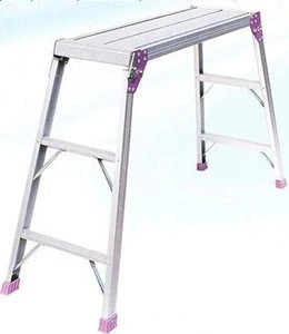 Hot sale aluminum platform ladder in Clear Anodized