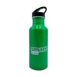 Hot Sale Durable Using Thread Mouth Green Aluminum Bottle With Cover