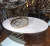 Import Hot sale metal marble top coffee table round white coffee table side table sets from China