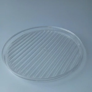 Hot sale microwave safe Cook Bacon Sausage Meat Dishwasher Safe Round Pan Tray Microwave plastic Pizza Plates