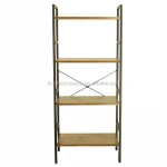 Hot sell newest Metal Frame Furniture Home Office Bookshelf Rack 4 Tier Bookcase Shelf Storage holders & racks
