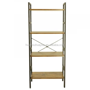 Hot sell newest Metal Frame Furniture Home Office Bookshelf Rack 4 Tier Bookcase Shelf Storage holders &amp; racks