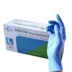 Hot selling blue nitrile gloves disposable nlv blue large powder fr nitro manufacturers