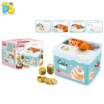 Hot selling gift for kids plastic toys piggy bank cartoon animal steal coin money box