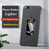 Hot Selling Mobile Phone Holder USB Coil Lighter, Creative Electronic Portable USB Rechargeable Cigarette Lighters