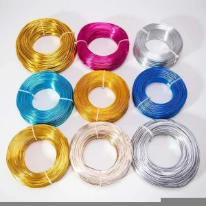 Hot Selling Soft Kawat Bonsai Anodized  color Aluminum Wire For Decoration Craft with high quality