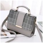 Hot Selling Wholesale Plaid Shoulder Bags Women Square Trendy One Shoulder Bag