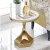 Import Hotel furniture gold bed side table marble side table stone side table for living room from China