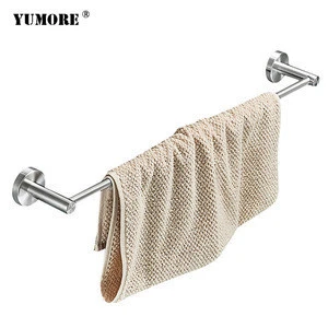 Hotel modern bathroom vanity wall mounted nickel simple design accessories towel rack
