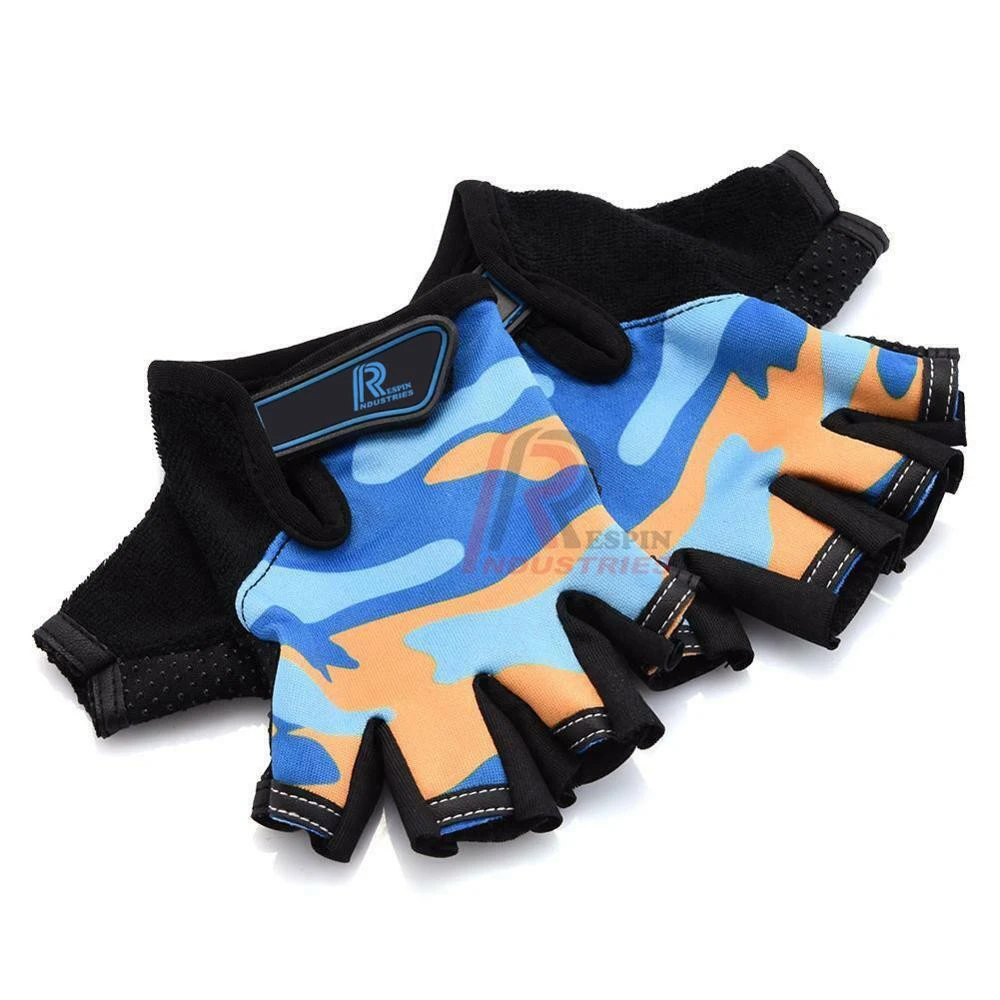Hotsale 2020 Children&#x27;s Half Finger Gloves Kids Bicycle Bike Sports Riding Cycling Camouflage Gloves