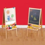 Hottest Sale Folding Kids Wooden Frame Drawing Easel with Stand