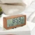 Import HOUSEHOLD LCD TABLE ALARMC CLOCK  WITH REAL WOOD CASE AND HUMIDITY AND TEMPERATURE from China