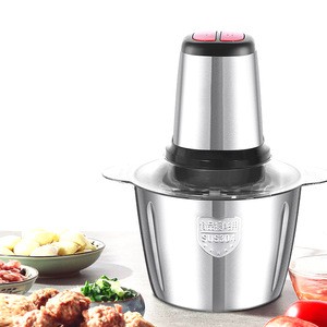 Household stainless steel small stuffing broken vegetable mixer cooking machine multi-function electric meat grinder Chopper