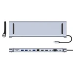 Huub Multifunction Type C Docking Sta Usb C Hub Docking Station Charger Laptop 12 In 1 Splitter Usb C Hub Adapter For Laptop