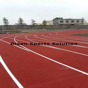 IAAF Certification 13mm thickness athletic track,staidium track price piste de course en caoutchouc mixte