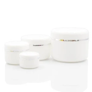 IBELONG hot sale 20g 50g 100g 250g  empty white plastic cosmetic jar for cream