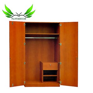 Indoor bedroom furniture melamine board wooden wardrobe
