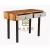 Import Industrial Vintage Style Mango Wooden 2 Drawer Console Table With Iron Leg Black Powder Coated Finish from India