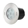 IP68 24V Recessed LED Swimming pool Underground Light 316SS DMX512 Fountain 18W RGB underwater lamp