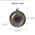 Import IVYDECO New Design Round Industrial Horseshoe Hook Gold Roman Numerals Metal Wall Clock Home Decorative from China