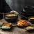 Import Japan And Korea Series Black Porcelain Tableware Sets Food Sushi Tray Plate Dinner Sets Wedding Party from China