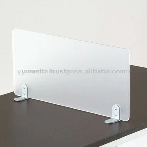 Japanese High Quality Office Furniture Frosted Acrylic Desk Screen Removable Office Partition Walls