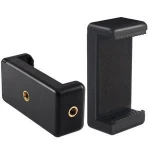 Kaliou Hot Sale Universal Mobile Phone Clip Holder with Double 1/4'' screw Hole for Tripod Monopod Selfie Stick For Gopros