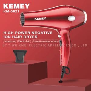 KEMEY KM-5821 Household negative ion hair dryer 3500W high power hair dryer automatic constant temperature hair dryer