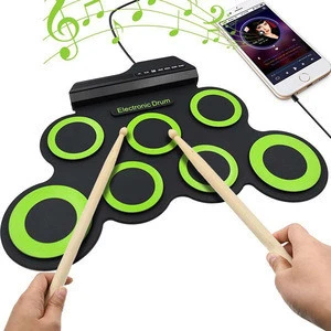 Kids Musical Instrument Jack Kit Cable Electronic Usb Midi Small Acoustic Drum Set