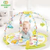 kids musical piano non-toxic  round baby care cotton crawling activity gym play mat