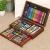 Import Kids New Design 123pcs High quality DIY drawing wooden case with color pens crayons color pencils assorted in one set from China